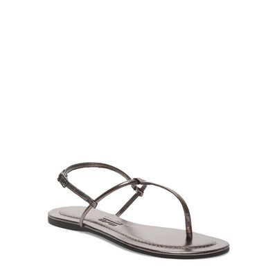 Rasteira Metalizada Cinza Pewter