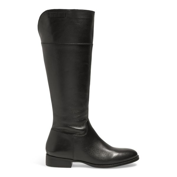 Bota Couro Nobre Cano Longo Preta