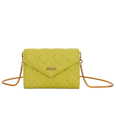 Bolsa Pequena Floater Verde Oliva Alça Metalizada