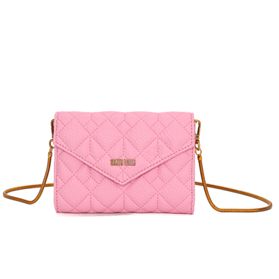 Bolsa Pequena Floater Rosa Alça Metalizada