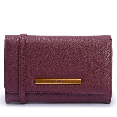 Bolsa Carteira Bordô Floater Alça Transversal