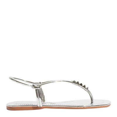 Rasteira Specchio Prata Spikes