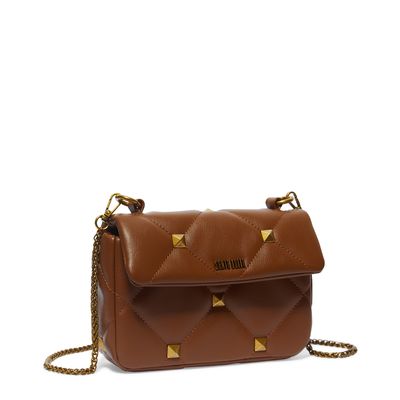 Bolsa Pequena Transversal Soft Marrom Spikes
