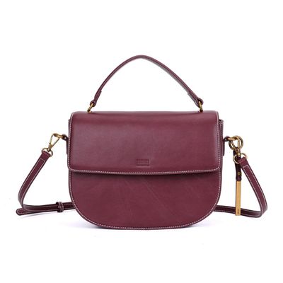 Bolsa Box Vermelho Bordô Alça Transversal Removível