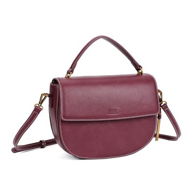 Bolsa Box Vermelho Bordô Alça Transversal Removível