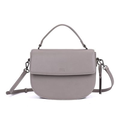 Bolsa Box Cinza Alça Transversal Removível