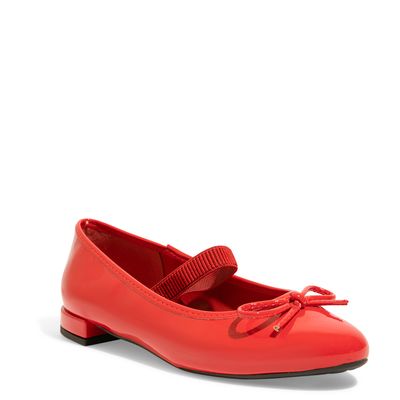 Sapatilha Boneca Verniz Anzeli Vermelho Ferrari