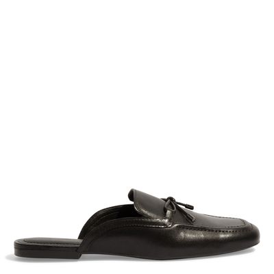 Mocassim Mule Couro Nobre Soft Preto