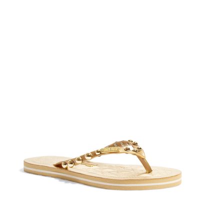 Chinelo Flip Flop Borracha Dourado