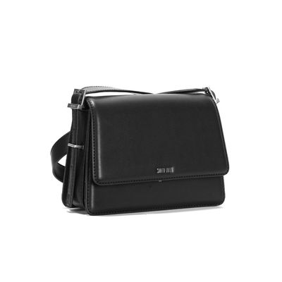 Bolsa Preta Alça Tiracolo Ajustável Fivela