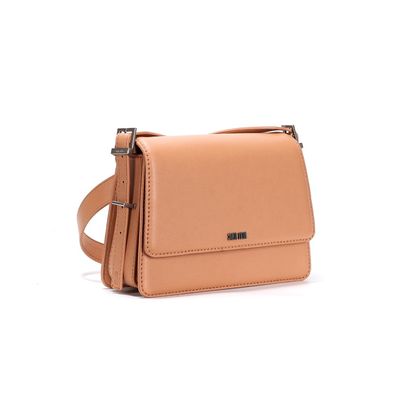 Bolsa Caramelo Alça Tiracolo Ajustável Fivela