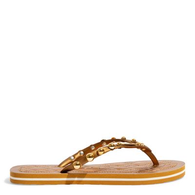Chinelo Flip Flop Borracha Bronze