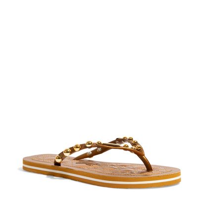 Chinelo Flip Flop Borracha Bronze