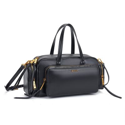 Bolsa Preta Soft Grande Duas Alças