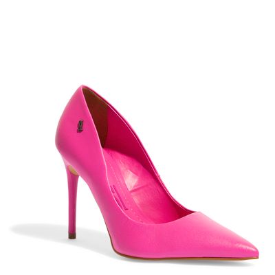 Scarpin Couro Bico Fino Pink