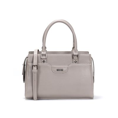 Bolsa Cinza Quadrada Alça Tiracolo