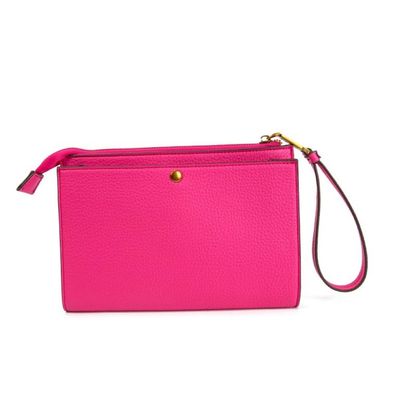 Necessaire Quadrada Rosa Pink Alça De Mão