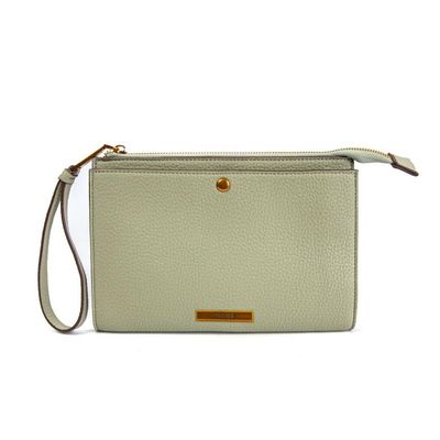 Necessaire Quadrada Verde Alça De Mão