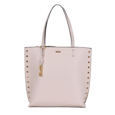 Bolsa Shopper Floater Off White Tachas Alça De Ombro