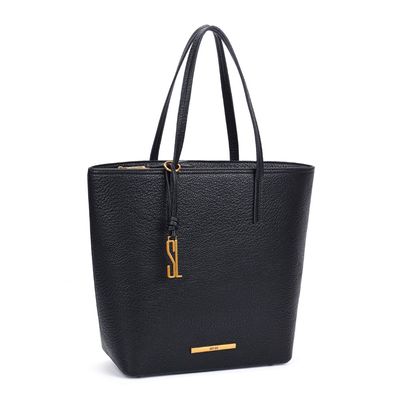 Bolsa Shopper Grande Preta Alça De Ombro
