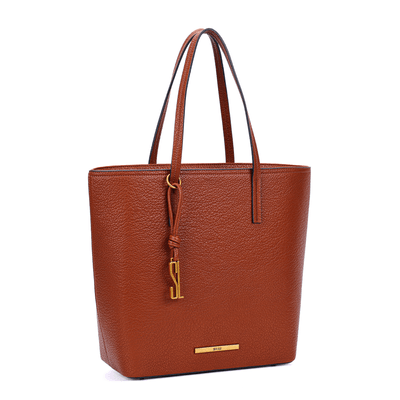 Bolsa Shopper Grande Marrom Alça De Ombro