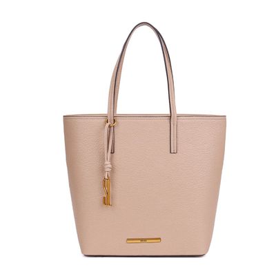 Bolsa Shopper Grande Bege Grande Alça De Ombro