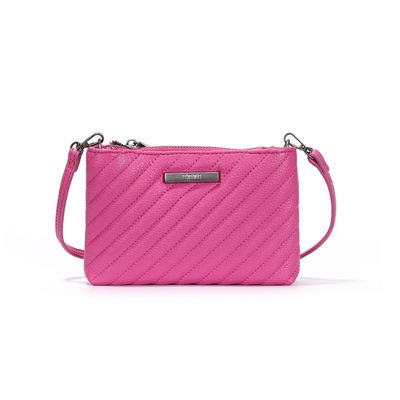 Bolsa Clutch Rosa Pink Pequena Matelassê Transversal