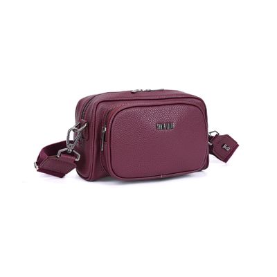 Bolsa Pochete Bordô Alça Gorgurão Transversal