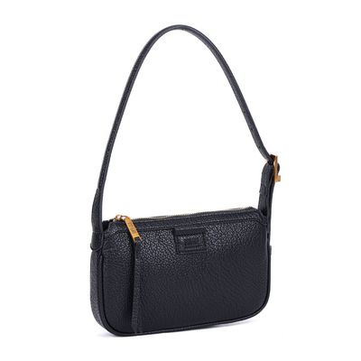 Bolsa Baguete Preta Alça Fina