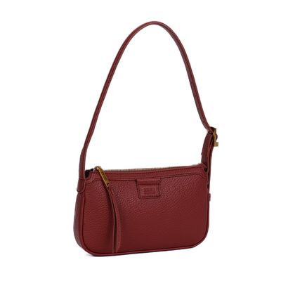 Bolsa Baguete Marrom Alça Fina