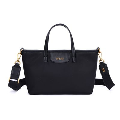 Bolsa Pequena Preta Nylon Alça Gorgurão