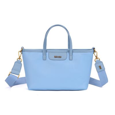 Bolsa Pequena Azul Claro Nylon Alça Gorgurão