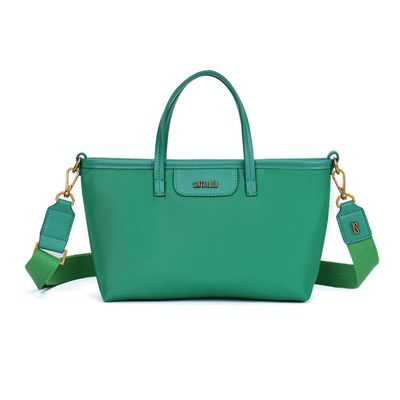 Bolsa Pequena Verde Esmeralda Nylon Alça Gorgurão