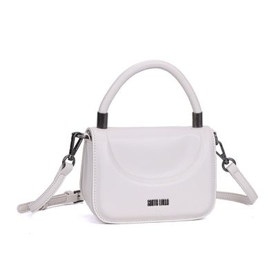 Bolsa Mini Bag Branca Quadrada Alça Tiracolo