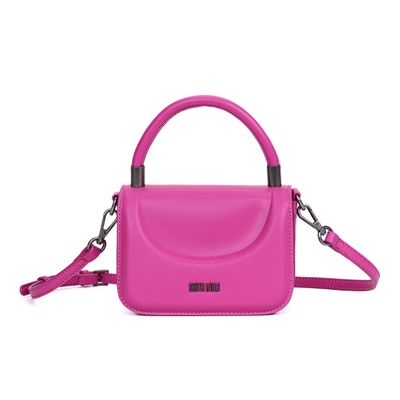 Bolsa Mini Bag Rosa Pink Quadrada Alça Tiracolo