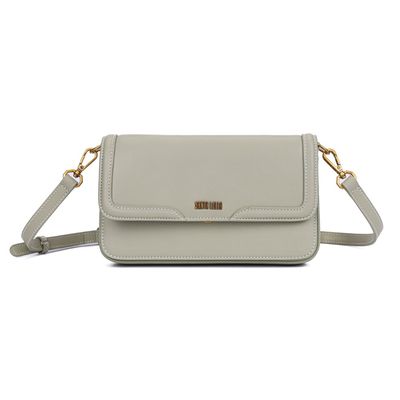 Bolsa Verde Pesponto Pequena Transversal
