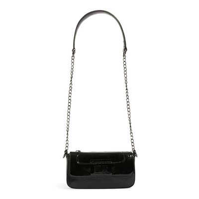 Bolsa couro verniz show preto 2