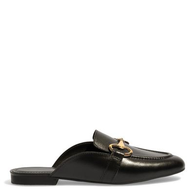 Mocassim Mule Couro Nobre Soft Preto