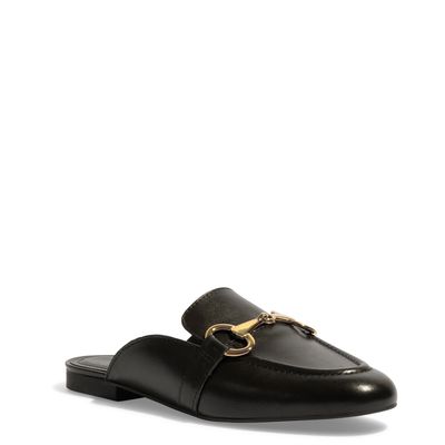 Mocassim Mule Couro Nobre Soft Preto