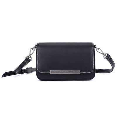 Bolsa Mini Bag Preta Alça Fina Transversal