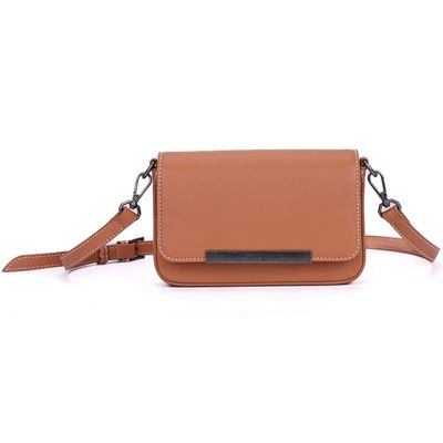 Bolsa Mini Bag Caramelo Alça Fina Transversal