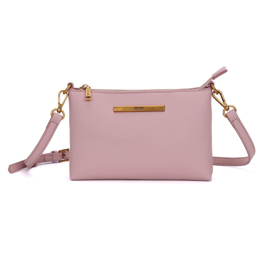 Bolsa Rose Quadrada Alça Fina Transversal - Santa Lolla
