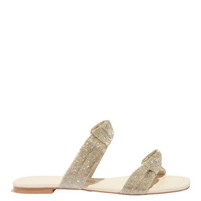Rasteira Napa Soft Off White Brilho