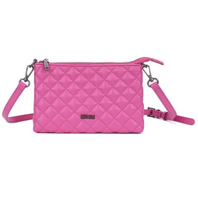 Bolsa Rosa Pink Matelassê Alça Fina Transversal