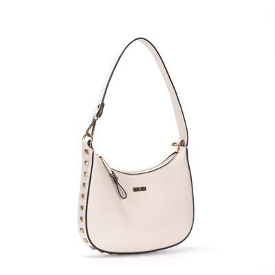 Bolsa Baguete Off White Spikes Alça Dupla Corrente