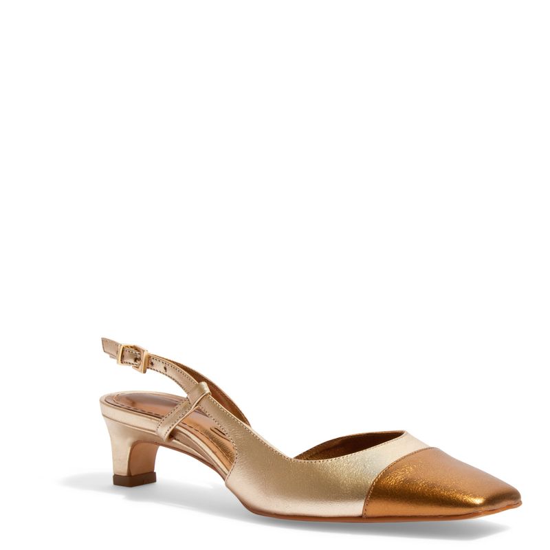最大15%OFFクーポン Scarpin Santa - Baixo Salto Dourado Metalizado Couro Boneca アナログ（手巻き）