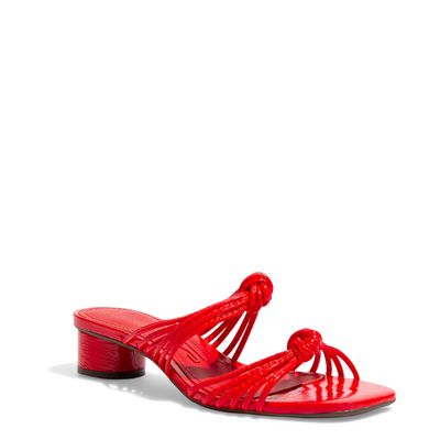Mule Verniz Anzeli Vermelho Ferrari