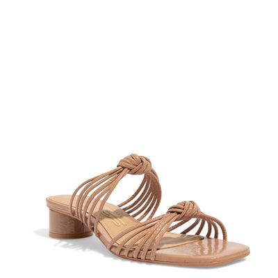 Mule Verniz Glossy Bege