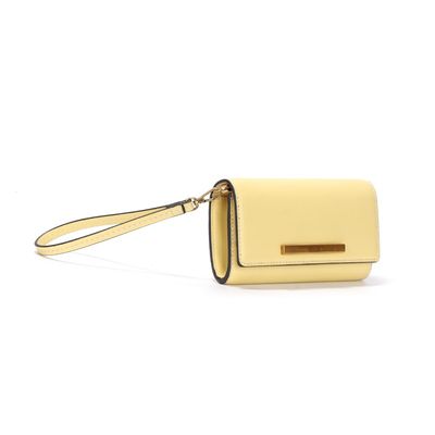 Bolsa Carteira Pequena Amarela Alça de Ombro