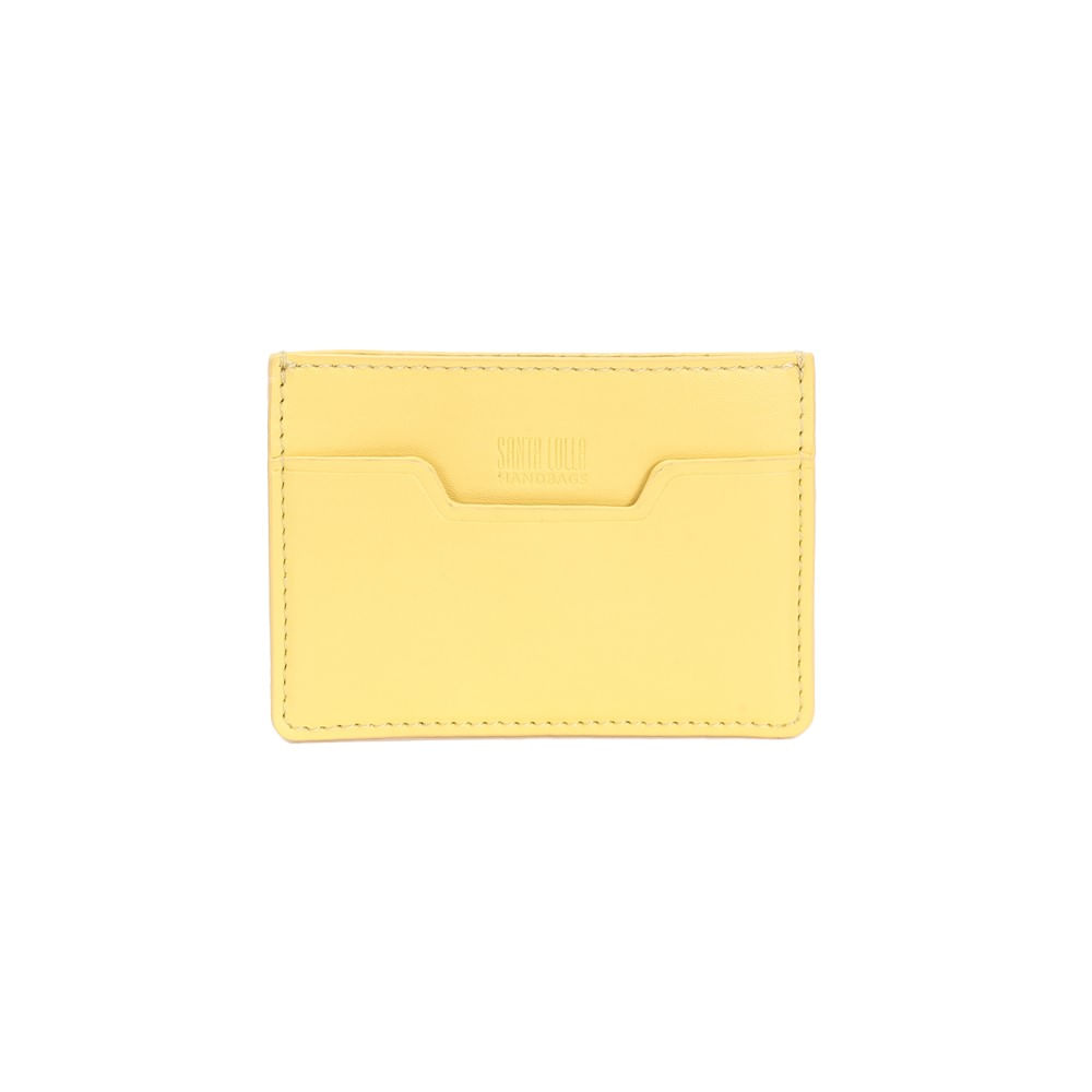 Porta Cartão Pequeno Atanado Amarelo
